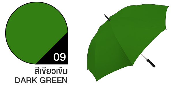 สีผ้าร่มสั่งผลิต ร่มสีเขียวเข้ม #09 สีผ้าร่มสั่งผลิต ร่มสีเขียวเข้ม #09