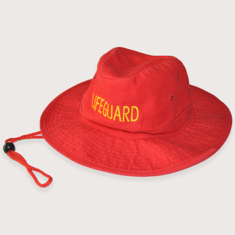 หมวกปีกรอบสีแดง Lifeguard
