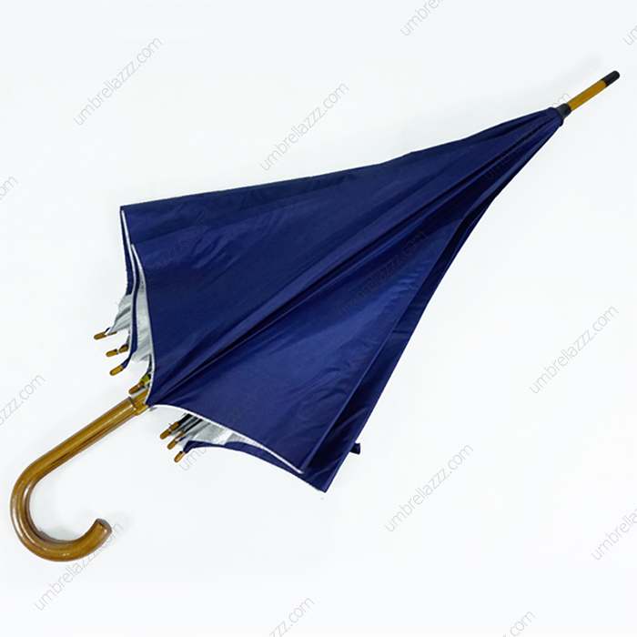 ร่มขายส่งโครงไม้ สีกรมท่า - Image 3